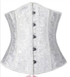 white floral underbust trainer corset